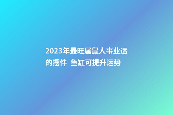 2023年最旺属鼠人事业运的摆件  鱼缸可提升运势